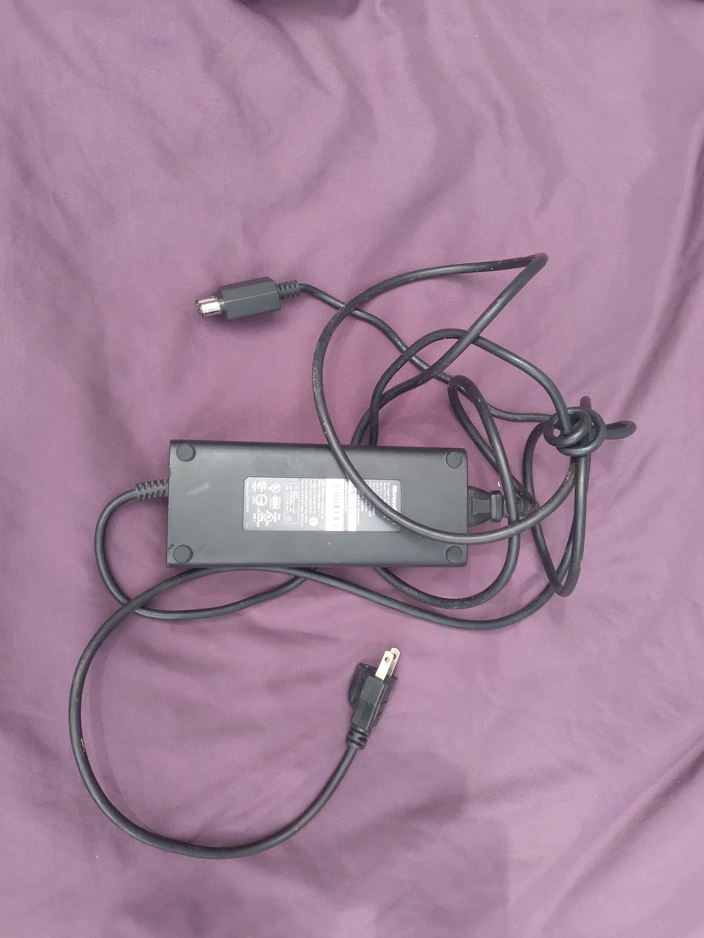 Black Video Game Console Power Adapter Cable